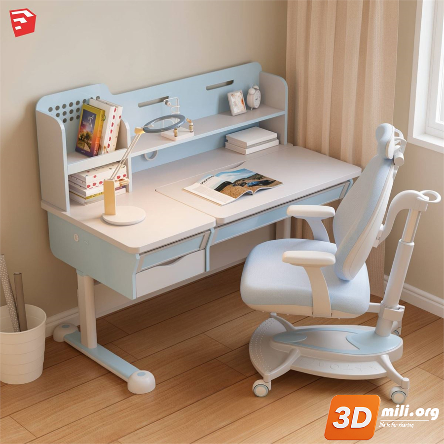Kid's table and chairs Skp Files 